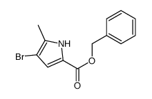 benzyl 4-bromo-5-methyl-1H-pyrrole-2-carboxylate结构式