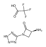 (S)-3-Amino-1-(2H-tetrazol-5-yl)-azetidin-2-one; compound with trifluoro-acetic acid Structure