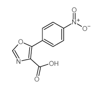 5-(4-Nitrophenyl)-4-oxazolecarboxylic acid Structure