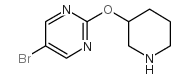 5-Bromo-2-(piperidin-3-yloxy)pyrimidine Structure