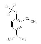 Benzenamine,3-methoxy-N,N-dimethyl-4-[(trichloromethyl)thio]-结构式