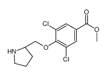 methyl 3,5-dichloro-4-[[(2S)-pyrrolidin-2-yl]methoxy]benzoate Structure