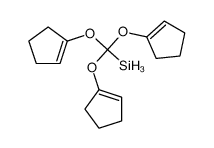 tri(cyclopenten-1-yloxy)methylsilane Structure