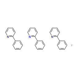 三(2-苯基吡啶)合铱结构式