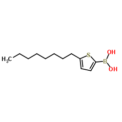 5-n-Octylthiophene-2-boronic acid Structure