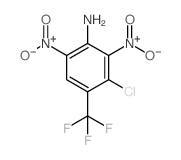 3-氯-2,6-二硝基-4-(三氟甲基)苯胺结构式