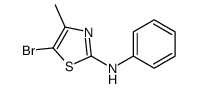 5-bromo-4-methyl-N-phenyl-1,3-thiazol-2-amine Structure