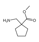 methyl 1-(aminomethyl)cyclopentanecarboxylate Structure
