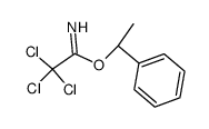 (+/-)-2,2,2-trichloro-acetimidic acid-(-1-phenyl-ethyl ester) Structure