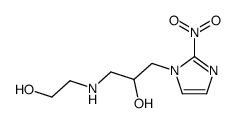 1-(2-hydroxyethylamino)-3-(2-nitroimidazol-1-yl)propan-2-ol结构式