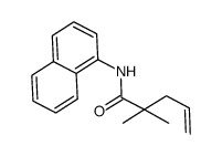 2,2-dimethyl-pent-4-enoic acid naphthalen-1-ylamide结构式