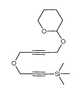 trimethyl(3-{[4-(tetrahydro-2H-pyran-2-yloxy)but-2-ynyl]oxy}prop-1-ynyl)silane结构式