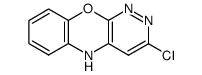 3-chloro-5H-benzo[b]pyridazino[4,3-e][1,4]oxazine结构式