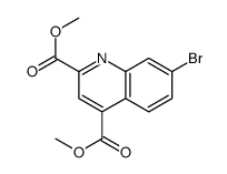 7-溴喹啉-2,4-二羧酸二甲酯结构式