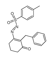 2-benzyl-3-(((4-methylphenyl)sulfonyl)azo)cyclohex-2-en-1-one结构式
