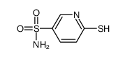 6-疏基-(7ci,8ci)-3-吡啶磺胺结构式