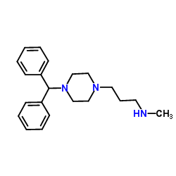 3-[4-(Diphenylmethyl)-1-piperazinyl]-N-methyl-1-propanamine结构式