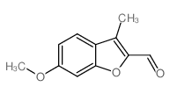 2-BENZOFURANCARBOXALDEHYDE, 6-METHOXY-3-METHYL- Structure