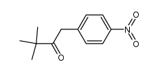 3,3-dimethyl-1-(4-nitrophenyl)butan-2-one结构式
