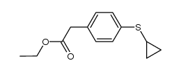 ethyl [4-(cyclopropylthio)phenyl]acetate Structure