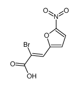 2-bromo-3-(5-nitrofuran-2-yl)prop-2-enoic acid Structure