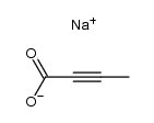 sodium but-2-ynoate Structure