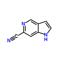 1H-吡咯并[3,2-c]吡啶-6-甲腈结构式