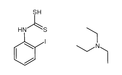triethylammonium o-iodophenyl dithiocarbamate salt结构式