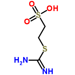 2-[(氨基亚氨基甲基)硫]乙磺酸结构式