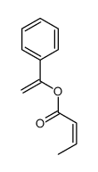 1-phenylethenyl but-2-enoate Structure