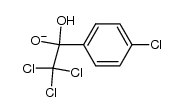 2,2,2-trichloro-1-(4-chlorophenyl)-1-hydroxyethanolate结构式