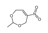 2-methyl-5-nitro-4,7-dihydro-1,3-dioxepine结构式
