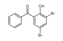 2-hydroxy-3,5-dibromobenzophenone Structure