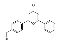 2-[4-(bromomethyl)phenyl]-6-phenylpyran-4-one Structure