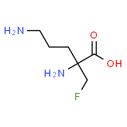 D-Ornithine, 2-(fluoromethyl)- (9CI) Structure