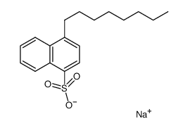 4-Octylnaphthalene-1-sulfonic acid sodium salt structure
