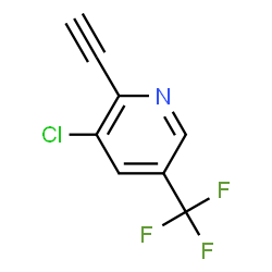 3-Chloro-2-ethynyl-5-(trifluoromethyl)pyridine Structure