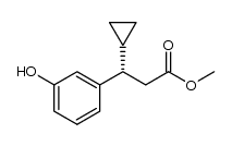 (3S)-3-环丙基-3-(3-羟基苯基)丙酸甲酯结构式