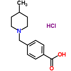 4-((4-Methylpiperidin-1-yl)Methyl)benzoic acid hydrochloride结构式