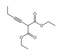 diethyl 2-but-1-ynylpropanedioate Structure