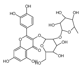 quercetin 3-O-alpha-rhamnopyranosyl-(1-2)-beta-galactopyranoside picture