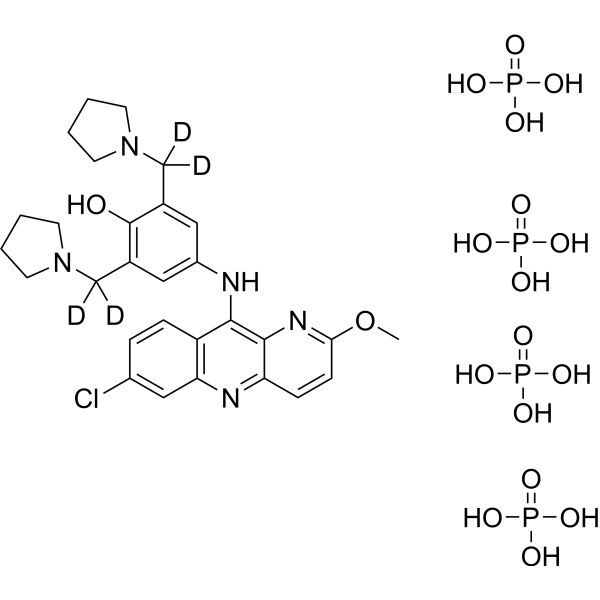 Pyronaridine-d4 tetraphosphate Structure