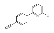 4-(6-methoxypyridin-2-yl)benzonitrile结构式