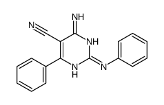 4-amino-2-anilino-6-phenylpyrimidine-5-carbonitrile结构式