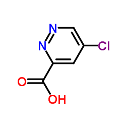 5-Chloro-3-pyridazinecarboxylic acid Structure