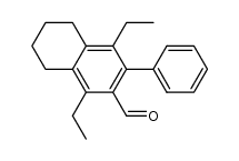 1,4-diethyl-3-phenyl-5,6,7,8-tetrahydronaphthalene-2-carbaldehyde Structure