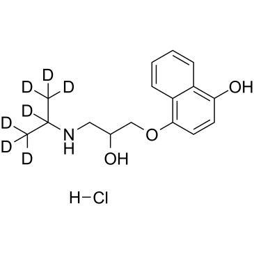 4-Hydroxypropranolol D7 hydrochloride Structure
