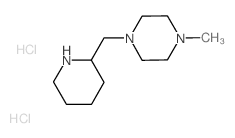 1-Methyl-4-(2-piperidinylmethyl)piperazine dihydrochloride结构式