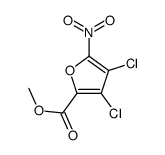 methyl 3,4-dichloro-5-nitrofuran-2-carboxylate结构式