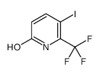 5-碘-6-(三氟甲基)吡啶-2-醇结构式